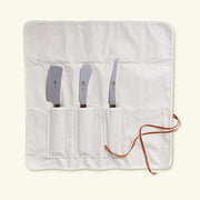No. 435 Versatile Cheese Knife 3 Piece Set with Tortoise Lucite Handles in Fabric Roll-Up by Berti Knive Set Berti 