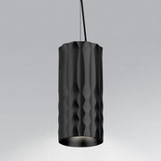 Fiamma 30 Suspension Lamp by Wilmotte & Industries for Artemide Lighting Artemide Anodized Black 