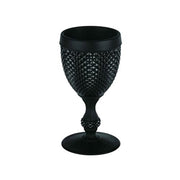 Bicos Bicolor Goblets by Vista Alegre Glassware Vista Alegre Black Frosted