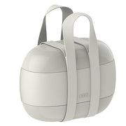 Food à Porter Three-Compartment Lunch Box by Sakura Adachi for Alessi Canisters Alessi Grey 