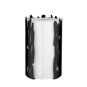 Barkroll Steel Kitchen Paper Towel Holder, 9.5" by Alessi Paper Towel Holder Alessi Black 