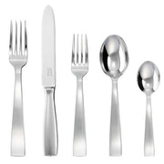 Gio Ponti 5 Piece Place Setting by Sambonet Flatware Sambonet Mirror Finish, Solid Handle