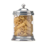 Glass Kitchen or Bathroom Canisters by Match Pewter Kitchen Match 1995 Pewter Medium