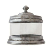 Glass Kitchen or Bathroom Canisters by Match Pewter Kitchen Match 1995 Pewter X-Small