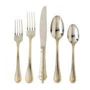 Berry and Thread Bright Satin with Gold Accents 5 Piece Setting by Juliska Flatware Juliska 
