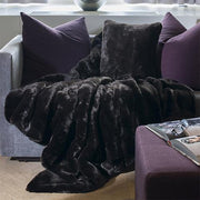 Faux Fur Throws by Evelyne Prelonge Paris Throws Evelyne Prelonge Chocolate 55" x 63"