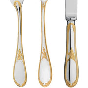 Lauriers Silverplated Gold Accents 10" Salad Serving Fork by Ercuis Flatware Ercuis 