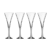 Helena 8.9 oz. Champagne Flute Glass, Set of 4 by Orrefors Glassware Orrefors 