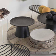 Inku Stoneware Cake Stand, Black, 8.2" by Sergio Herman for Serax Dinnerware Serax 