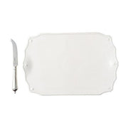 Whitewash Berry and Thread 15" Serving Board with Knife by Juliska Dinnerware Juliska