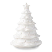 Whitewash Berry and Thread Christmas Tree Cookie Jar by Juliska Dinnerware Juliska