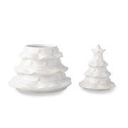 Whitewash Berry and Thread Christmas Tree Cookie Jar by Juliska Dinnerware Juliska