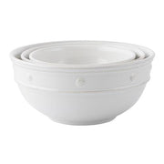 Whitewash Berry and Thread Nested Serving Bowls, Set of 3 by Juliska Dinnerware Juliska