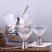 Truro Platinum Martini Glass, 8 oz., Set of 2 by Michael Wainwright Glassware Michael Wainwright 