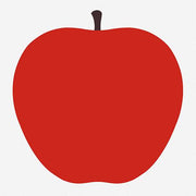 Uno, La Mela Silkscreen Apple Print by Enzo Mari for Danese Milano Art Danese Milano