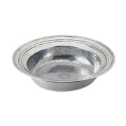 Round Incised Bowl by Match Pewter Serving Bowl Match 1995 Pewter Large