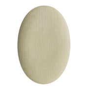 Mesh Large Oval Platter by Gemma Bernal for Rosenthal Dinnerware Rosenthal Solid Cream