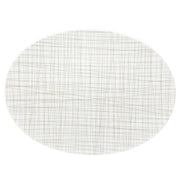 Mesh Large Oval Platter by Gemma Bernal for Rosenthal Dinnerware Rosenthal Lines Cream