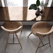 High Stool Backrest, Kitchen Height, 27.1" by Space Copenhagen for Mater Furniture Mater