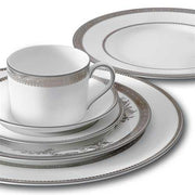 Vera Lace Platinum Dinner Plate, 10.75" by Vera Wang for Wedgwood Dinnerware Wedgwood