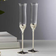 Love Knots Toasting Flute, Set of 2 by Vera Wang for Wedgwood Glassware Wedgwood 