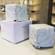 The Good and The Evil Gargulas Sculpture by Jose Aurelio for Vista Alegre Vases, Bowls, & Objects Vista Alegre