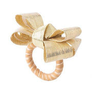 Tuxedo Gold Napkin Ring, Set of 4 by Juliska Napkin Rings Juliska