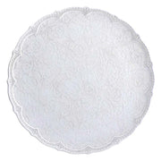Merletto Scalloped Lace Charger Plate, 12.25" by Arte Italica Dinnerware Arte Italica White 