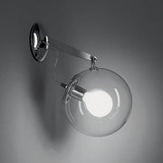 Miconos Wall Lamp by Ernesto Gismondi for Artemide Lighting Artemide Chrome 