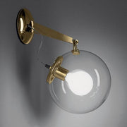 Miconos Wall Lamp by Ernesto Gismondi for Artemide Lighting Artemide Gold 