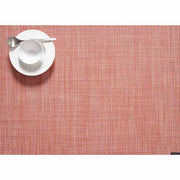Chilewich: Woven Vinyl Mini Basketweave Placemats, Sets of 4 Placemat Chilewich Rectangle (14" x 19") Clay 