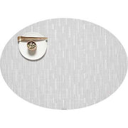 Chilewich: Bamboo Woven Vinyl Placemats, Set of 4 Placemat Chilewich Oval 14" x 19.25" Moonlight 
