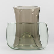 Murano E Vases by Enzo Mari for Danese Milano Vases, Bowls, & Objects Danese Milano Smoke/Light Green 