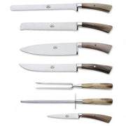 No. 322 Small Set of 7 Serving Knives with Ox Horn Handles by Berti Knive Set Berti 