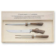 No. 323 Kitchen and Serving Knives with Ox Horn Handles, Set of 14 by Berti Knive Set Berti