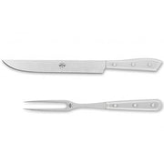 Compendio Carving Sets with Polished Blades and Lucite Handles by Berti Carving Set Berti Ice Lucite 