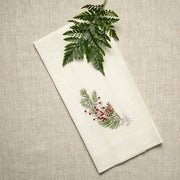 Natale Sprig Linen 17" x 29" Towel by Crown Linen Designs Kitchen Towels Crown Linen Designs 