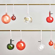 Glass Apple Ornament, Set of 3 Clear by Iittala Ornament Iittala