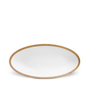 Soie Tressee Gold Oval Platter, Small by L'Objet Dinnerware L'Objet 