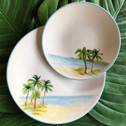 Palm Breezes Oval Platter, 12" x 15" by Abbiamo Tutto Dinnerware Abbiamo Tutto 