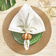 Palm Coast Linen Napkins, Set of 4, 21” by Kim Seybert Cloth Napkins Kim Seybert