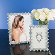 Silver Pavé Clover Photo Frame by Olivia Riegel Picture Frames Olivia Riegel