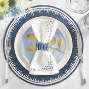 Pin Dot Linen Napkins, Set of 4, 21” by Kim Seybert Cloth Napkins Kim Seybert