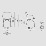 Q/Wood Chair by Philippe Starck for Kartell Chair Kartell