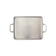 Rectangular Tray with Handles by Match Pewter Serving Tray Match 1995 Pewter Medium