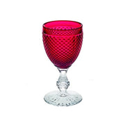 Bicos Bicolor Goblets by Vista Alegre Glassware Vista Alegre Red Top