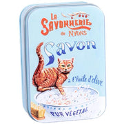 Tabby Cat Tin Box Coton Soap, 200 g by La Savonnerie de Nyons Bar Soaps La Savonnerie de Nyons 