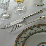 Rocaille Sterling Silver Gilt 10" Salad Serving Fork by Ercuis Flatware Ercuis