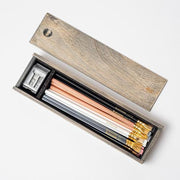 Blackwing Rustic Pencil Box with 12 Pencils Pencils Blackwing 