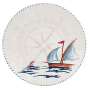Sailboat Dinner Plate, 10", Set of 6 by Abbiamo Tutto Dinnerware Abbiamo Tutto 
